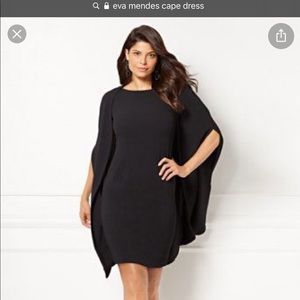 Eva Mendes for NY&CO Black Cape Dress
